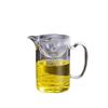 High Borosilicate Glass Teacup Set with Transparent Handles
