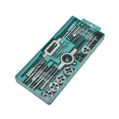 12/20 PZ Set Maschi e Filiere Metrico Chiave Taglio M3-M12 Utensile per Filettatura Manuale Maschio in Metallo Duro Filiere Utensile per Realizzare Filetti per Viti Set di Punte
