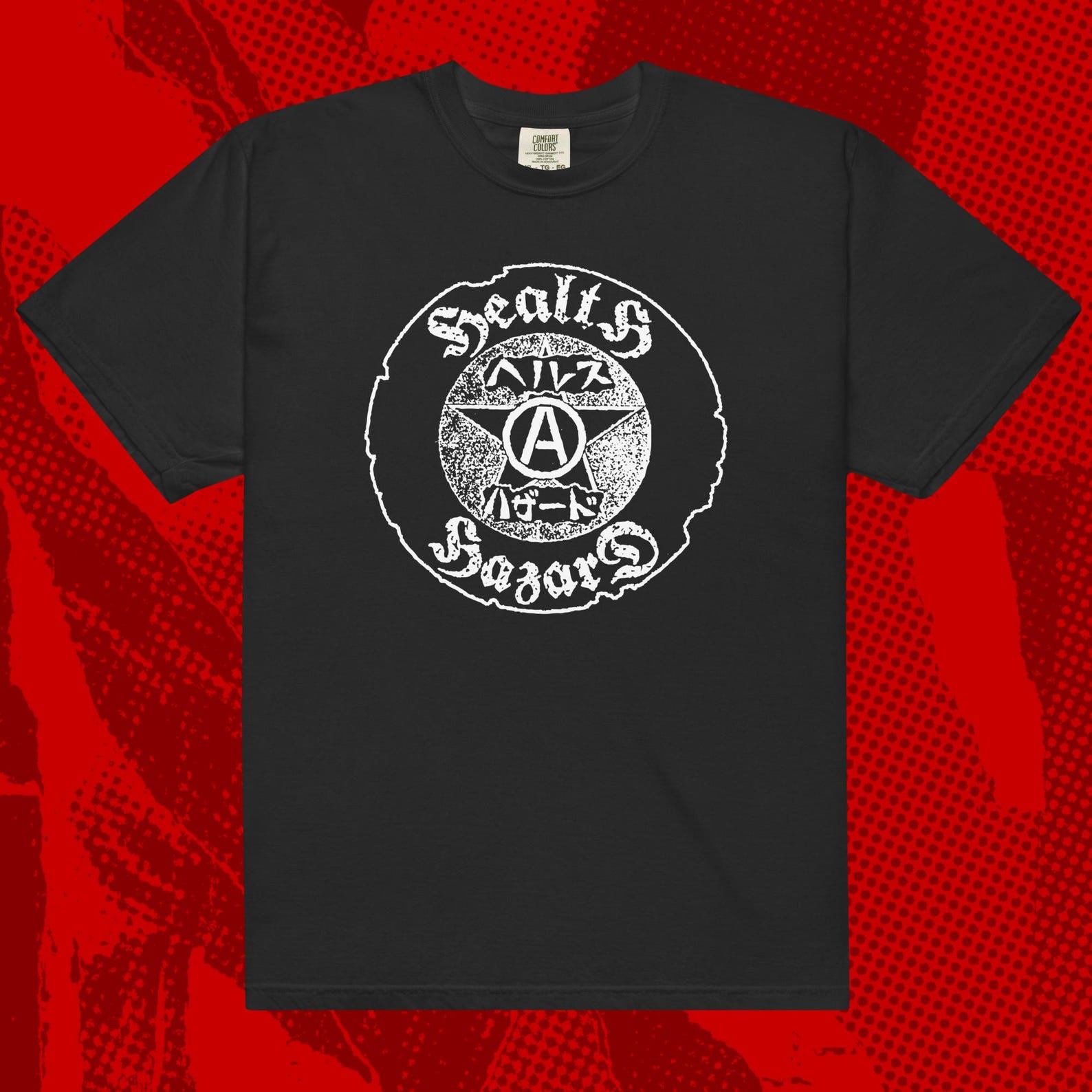 Health Hazard Shirt | Crust Punk Hardcore Initial State Disrupt Detestation L