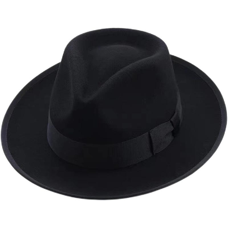

Woolen British Retro Jazz Hat | Michael Jackson Style | Men s & Women s Fedora | Streetwear Sun Protection 55-58