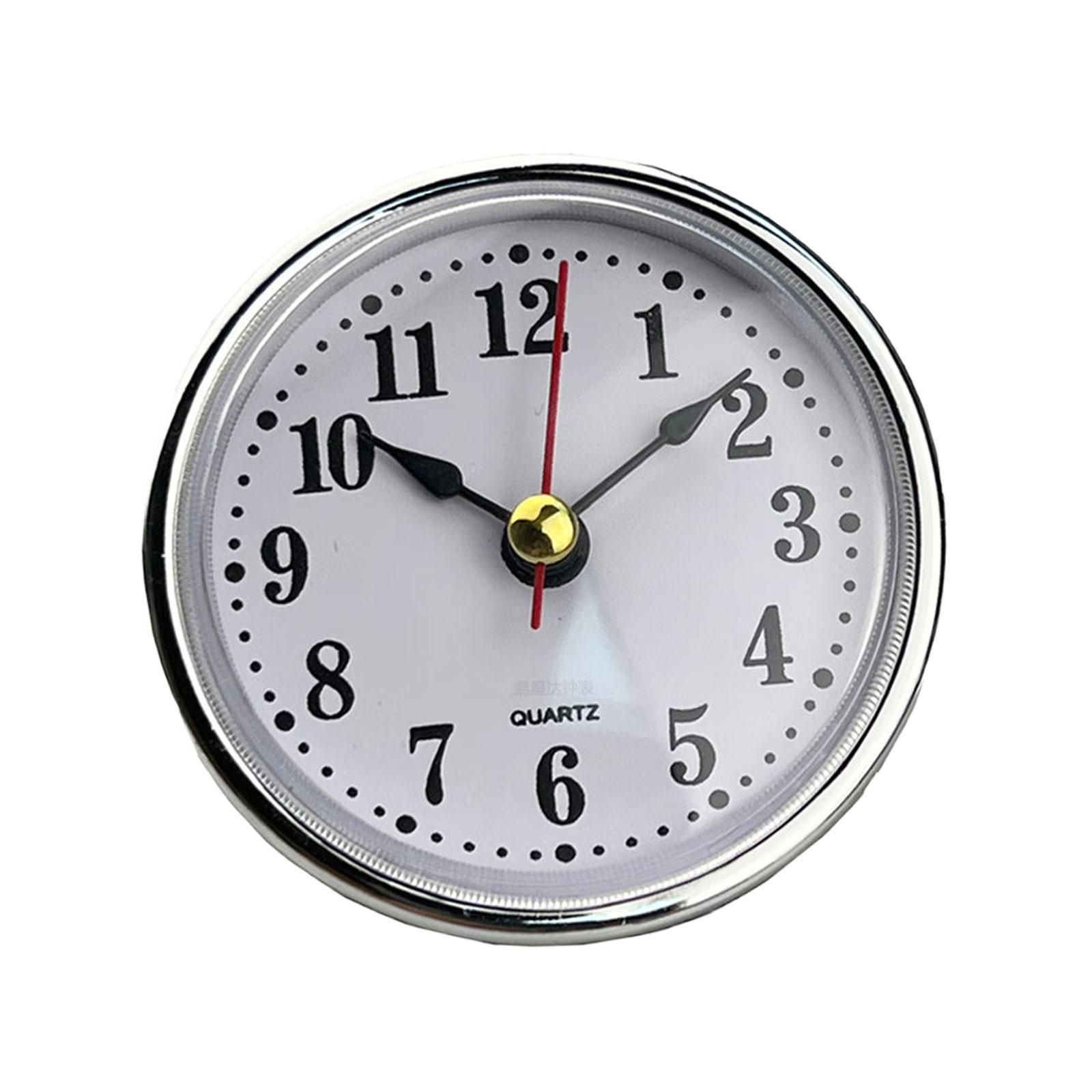 

(65mm) 2.56Inch Mini Quartz Clock Insert with Arabic/Roman Numerals Replacement Round Quartz Movement Miniature Clock 6