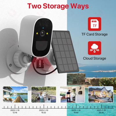 מצלמת IP WiFi פאנל סולארי מופעלת סוללה אלחוטית אבטחה חיצונית 1080P HD מעקב וידאו CCTV זיהוי אדם PIR iCSee