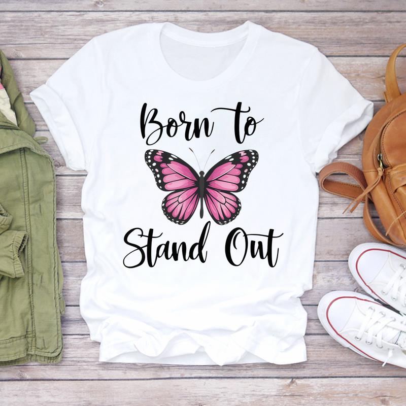 (Asian Size) style flower T Shirt Lady Female Top Short Sleeve T-shirts Casual Printed Clothing Women Fashion Graphic Tee