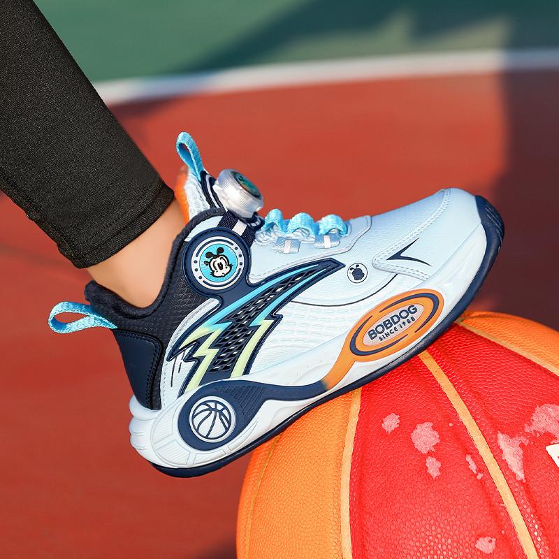 Kinder Sneaker Jungen Basketballschuhe Mode Luxus Rutschfest Schulkind High Top Schuhe Sport Tennis Sneaker für Jungen