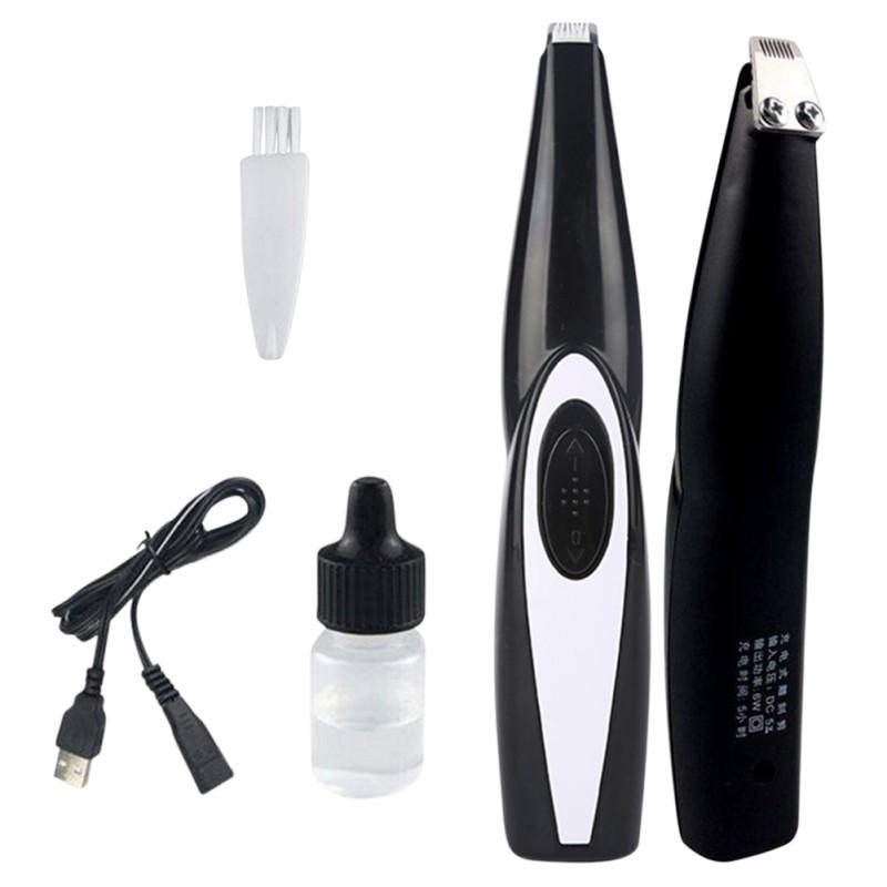 

Dog Cat Nail Hair Trimmer Grinder Pet Grooming Electrical Shearing Cutter USB Rechargeable Low Noise Dog Paw Shaver Clipper Tool чёрный