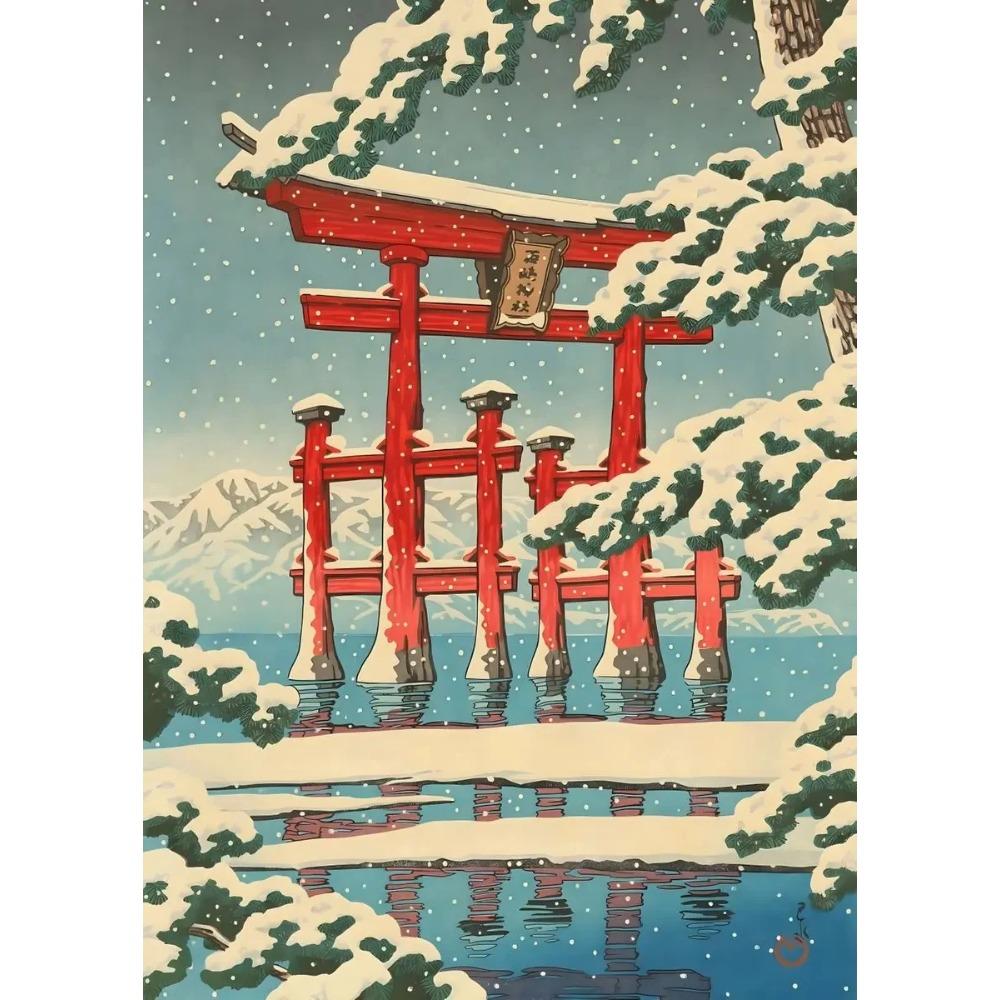 Japanese Landscape Ukiyo-e Kawase Hasui Artworks Art Poster Vintage Canvas Painting Wall Print Picture Room Home Decoration