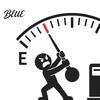 Fuel Tank Sticker Funny Car Cap Sticker, Hilarious Lid Decal, Fun Self-Adhesive Gauge Empty for Most Cars Trucks SUVs