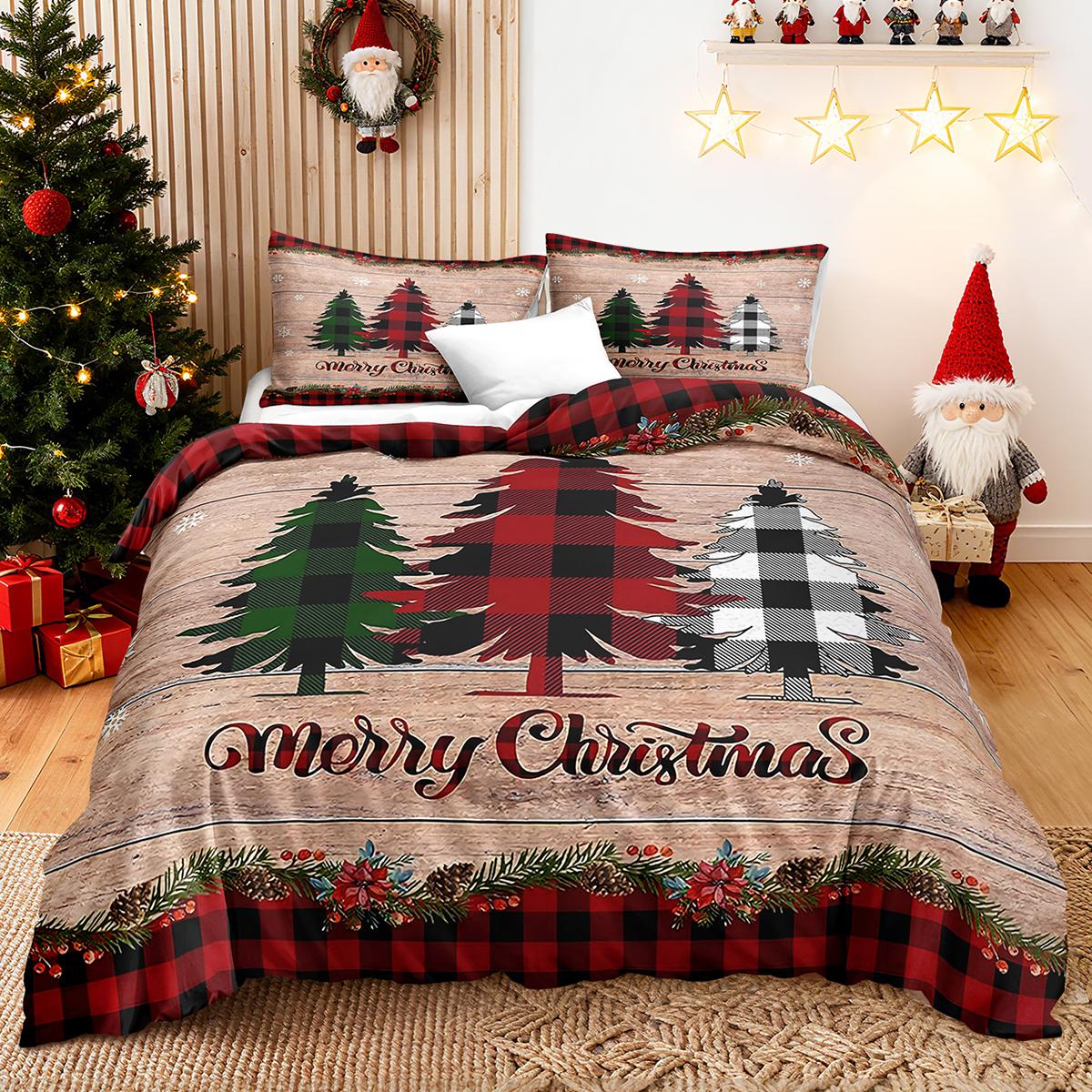 

Набор постельного белья «Рождественский олень и снеговик» из 3 предметов включает 1 пододеяльник и 2 наволочки. Мягкий и приятный к коже. 135x200cm