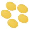 5pcs Silicone Hand Grip Ball Wrist Exercise Strength Training Massage Grip StrengthenerYellow (15