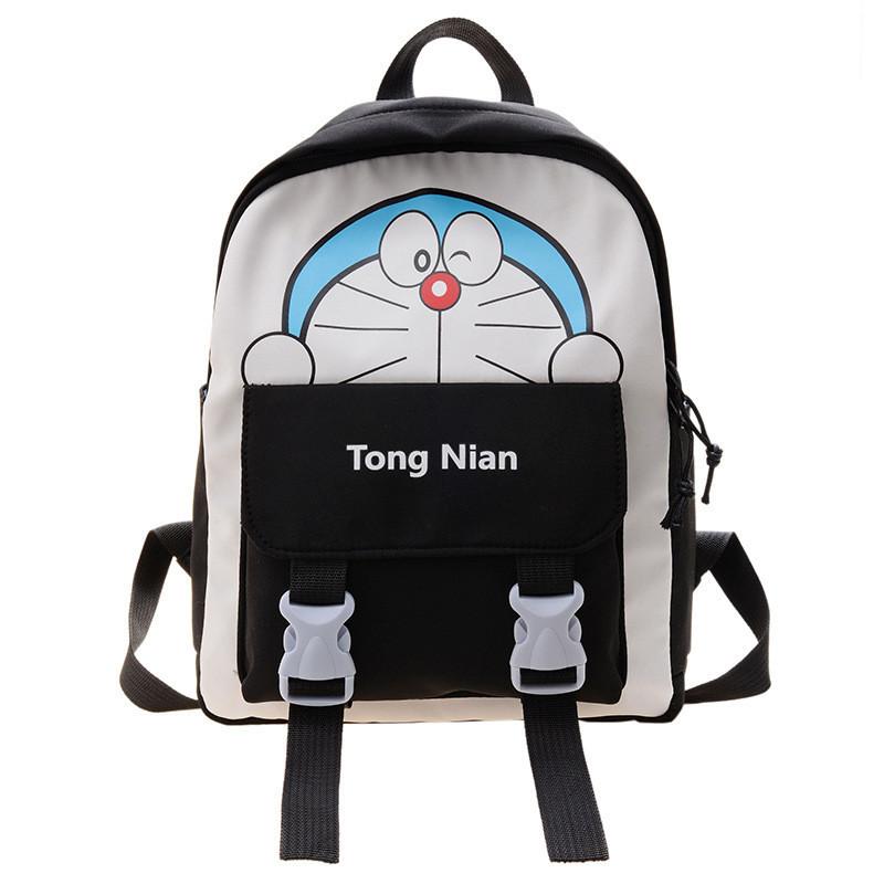 Adorable Cartoon Canvas Backpack For Kids Breathable Waterproof Anti-shock