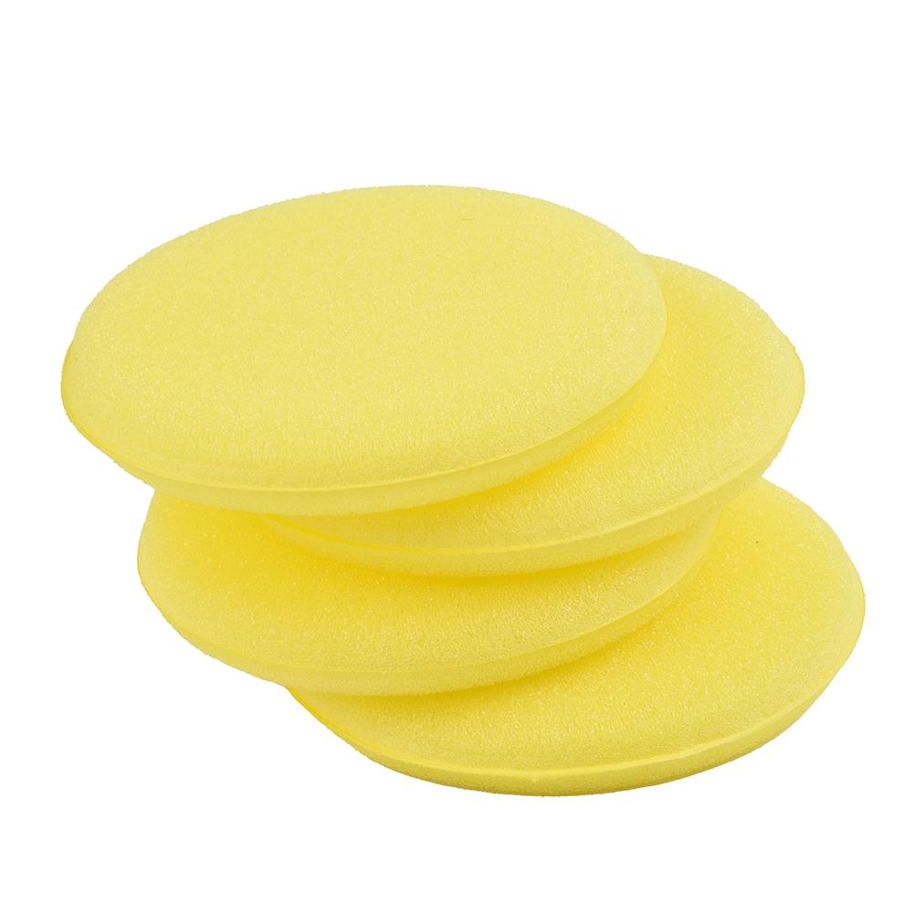 Vehicle Sponge Waxing Yellow 12PCS Applicator Auto Care