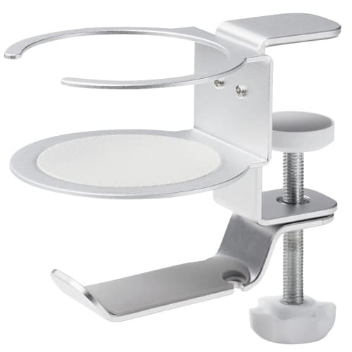 ELECOM Headphone Stand/Clamp Type/360 Degree Rotation/Silver