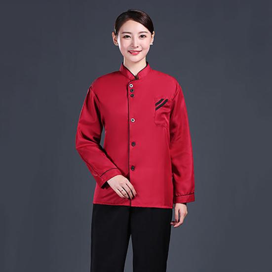 Veste de Chef unisexe à manches longues et courtes, manteau, uniforme de Service de cuisine d'hôtel, vêtements de travail