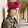 Breathable Wool Jazz Hat Warm Woolen British Style Hat Fashion Felted Wool Hat  Evening Cocktail
