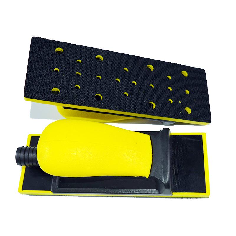Canjie Car Paint Sanding & Polishing Block - Dust-Removing Rectangular Curved Hand Sander with Vacuuming.
