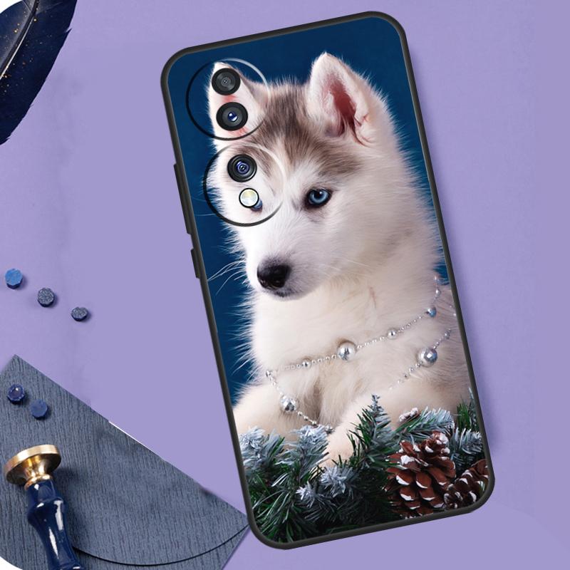 Animal Husky puppy For Honor X8a X9a X6a X7a X6 X7 X8 X9 X8b X9b Honor Magic 6 Pro 50 70 90 Magic 5 Lite Case