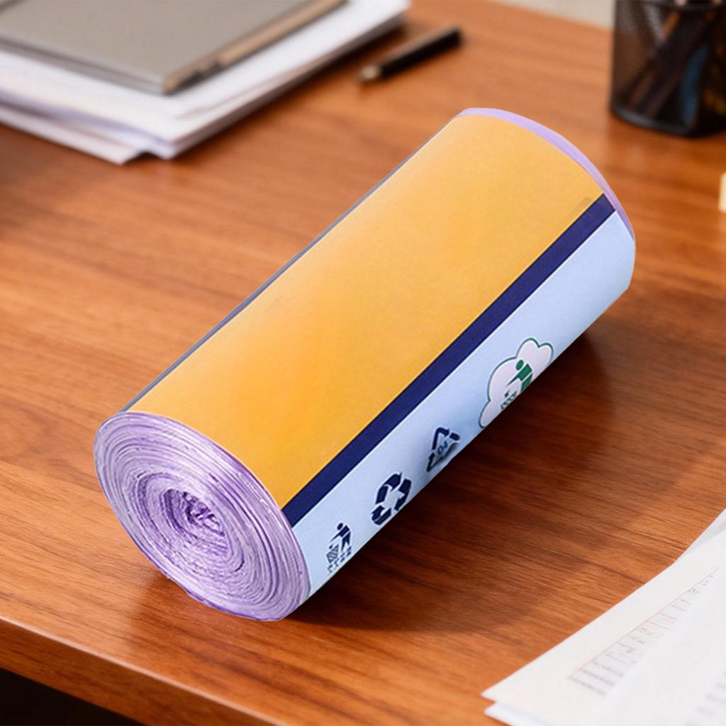 30pcs Disposable Garbage Bags With Rolled Flat Black Plastic Bags For Home Use