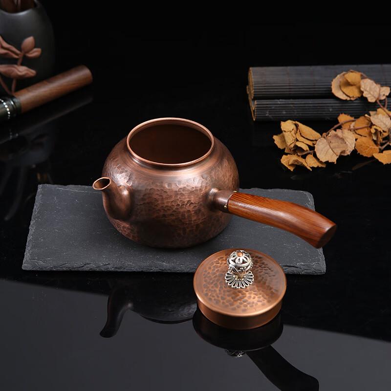 Hand-Hammered Pure Copper Tea Kettle
