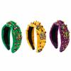 DIY Rhinestone Knot Hairband Creative Mardi Gras Hairband Crystal Beads Hair Band  for Women