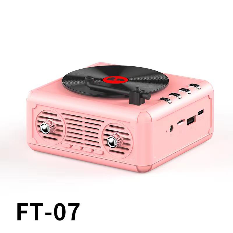 

Ретро Мини Портативная Bluetooth Колонка с Дизайном Проигрывателя и Сабвуфером