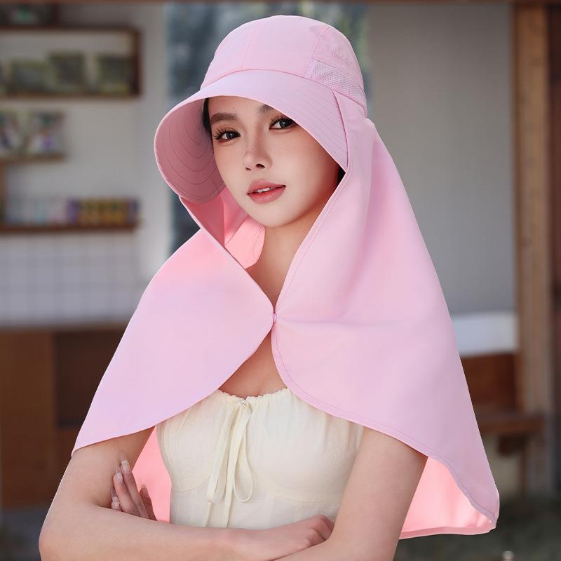 Multifunctional all-in-one sun protection cap shawl sun hat women's summer extended neck protection UV protection sun hat