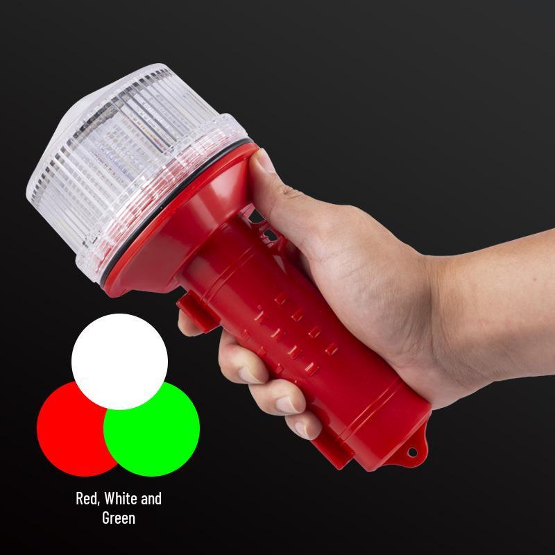 Jujingyang JY-2026 LED Solar Beacon & Signal Light with Tricolor Flashing Function