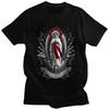Funny Gift Lady of Holy Death T-shirt Mexican Skull Tee Clothing Santa Muerte T Shirt Short Sleeved Gothic Top Men Clothing