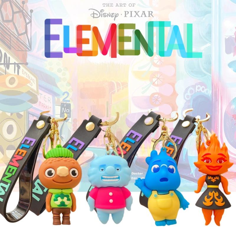 Cute Elemental City Pvc Keychain For Kids And Adults