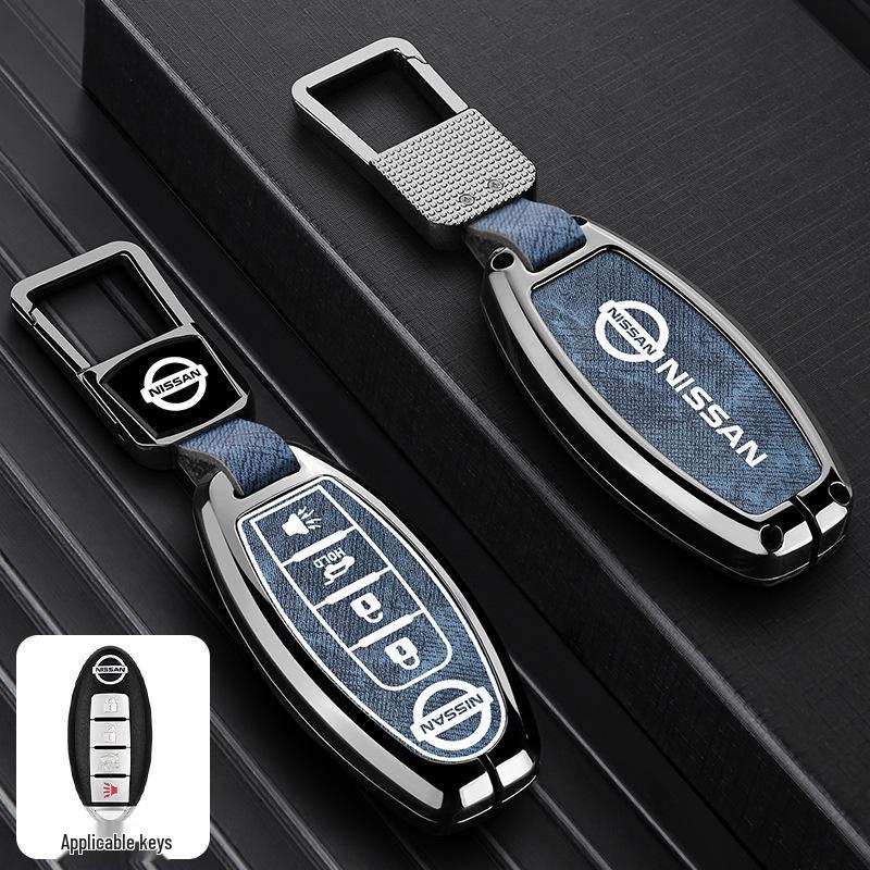 Nissan Key Case: Metal Cover for Sylphy, Terra, Tiida, Qashqai, Murano, Kicks