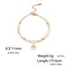 Cazador Stainless Steel Animal Dog Cat Paw Footprint Bracelets for Women Double Chain Bracelets Jewelry Wedding Birthday Gift