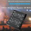 Metal Housing DI Box Double Channel Audios Isolator Hum Eliminators For Studio Recording Stage Use Noise reductions