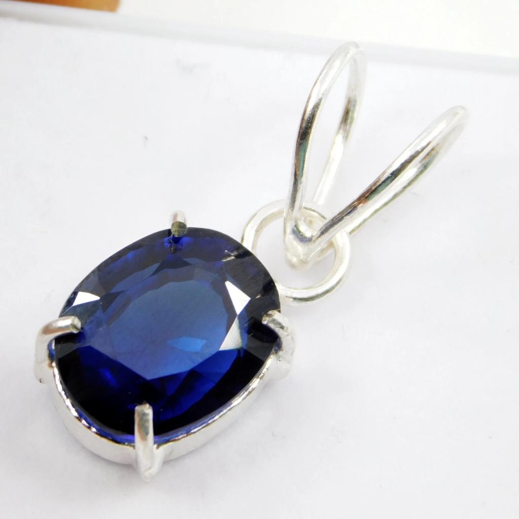Certified 15.30 Ct Natural Ceylon Blue Sapphire Luxury Pendant Gemstone?