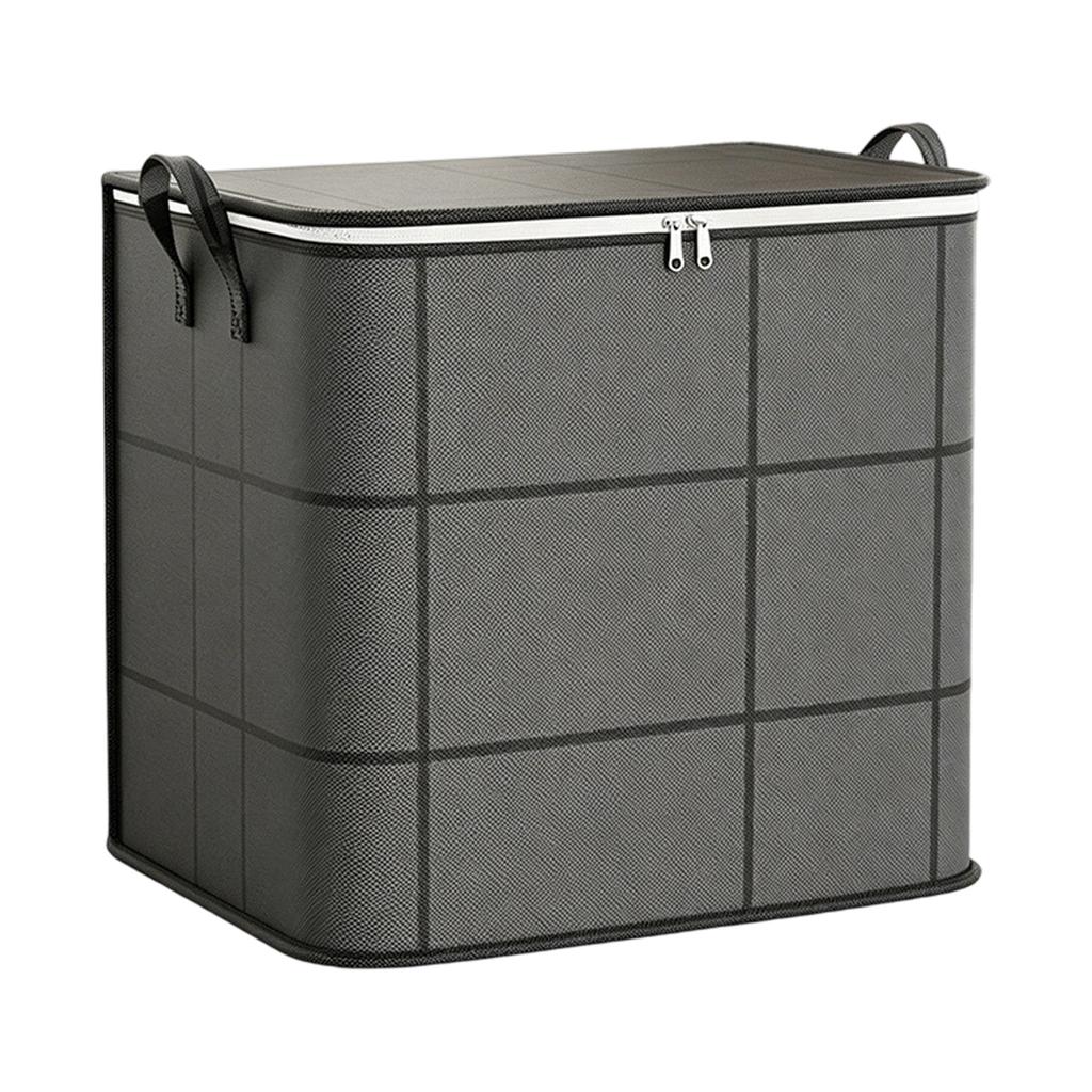 Dust-proof Quilt and Bedding Storage Box, Dust-proof Bedding Storage Box, Large Capacity, Reinforced Handle, Fixed Zipper, Folding Design