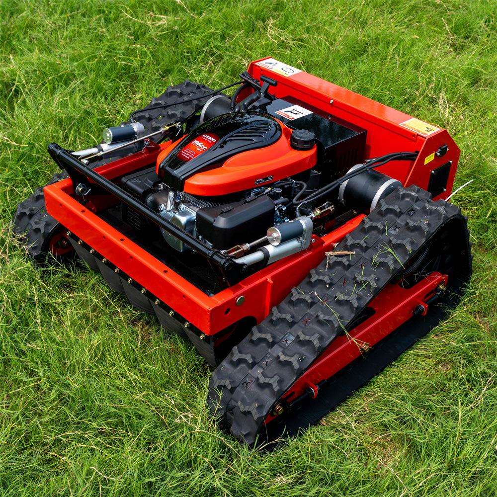 HT550B All-Terrain Remote Control Lawn Mower with Gasoline Trimmer & Weeder