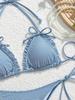 2026 Europäischer Karomuster Dreieck-Bikini - Sexy & Stilvolle Urlaubs-Bademode für Damen