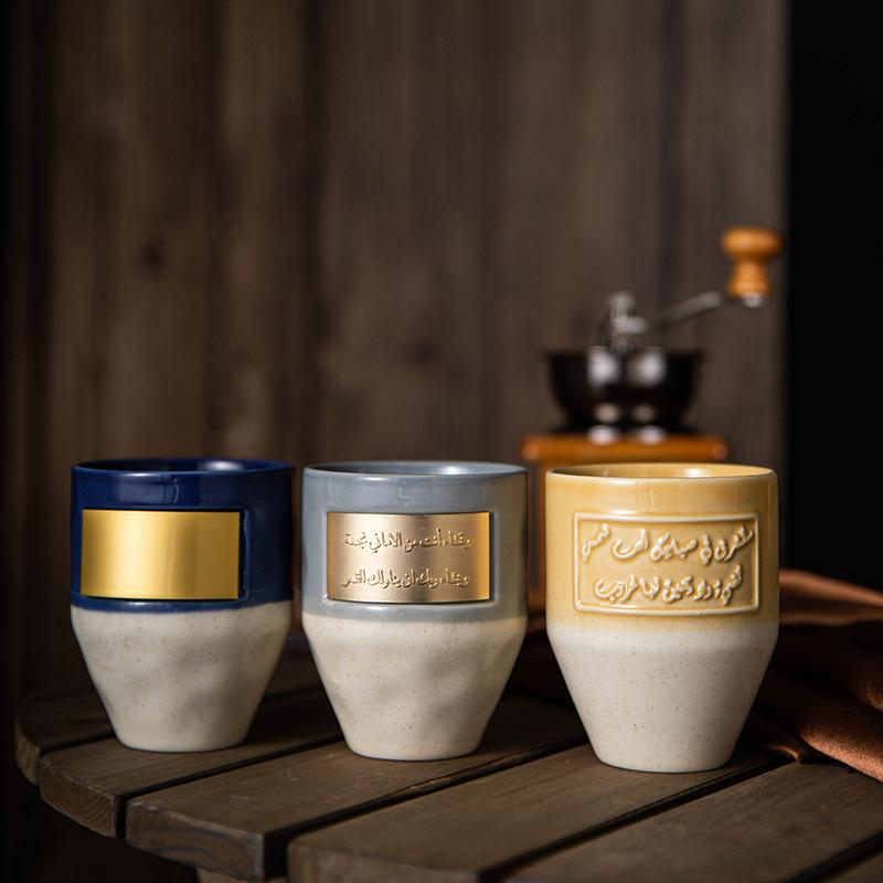 Aesthetic Ceramics Mugs for Drinks Saudi Arabia Elegant Coffee Cups Creative Drinkware Vintage Unusual Ceramic Thermal Coffee Mug Holiday Gifts