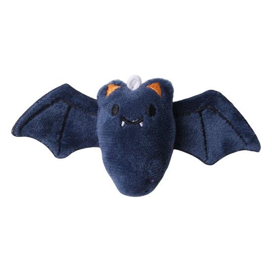 jijijing Halloween Theme Cat Toy, Soft Ghost Bat Pumpkin Plush Cute Stuffed Chew Toy for Indoor Cats Boredom Relief