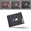 BAGD7 2026 Auto Sticker Auto Interieur Portemonnee Mannen Lederen Portemonnees Multi Kaart Portemonnee Voor BMW Performance F30 F20 F10 F40 E92 E91 G20 G30 G05