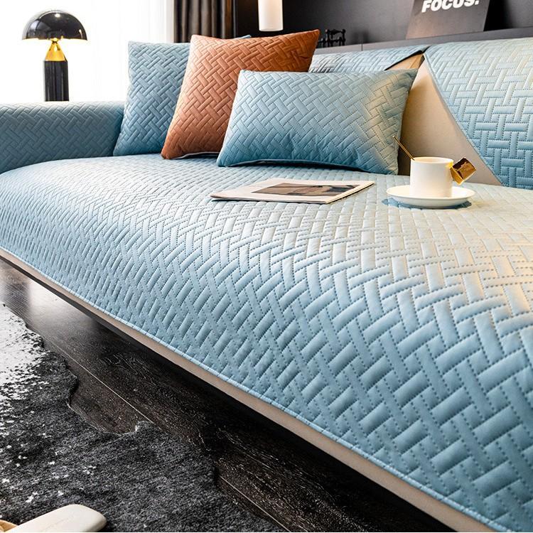 Sofa Cushion Four Seasons Universal Technology Cloth Modern High-Grade Light Luxury Waterproof And Non-Slip Cushion Non-Stick Fur Seat Cushion Cover