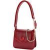 Red Niche Design Women's Handbag Stylish New PU Leather Red One Shoulder Bag Fashion Seasons Work Commuter Ladies Underarm Bags