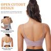 Women's Shockproof Strappy Sports Bra - Push-Up, Anti-Sagging, Backless, Running & Fitness Vest with Integrated Cup