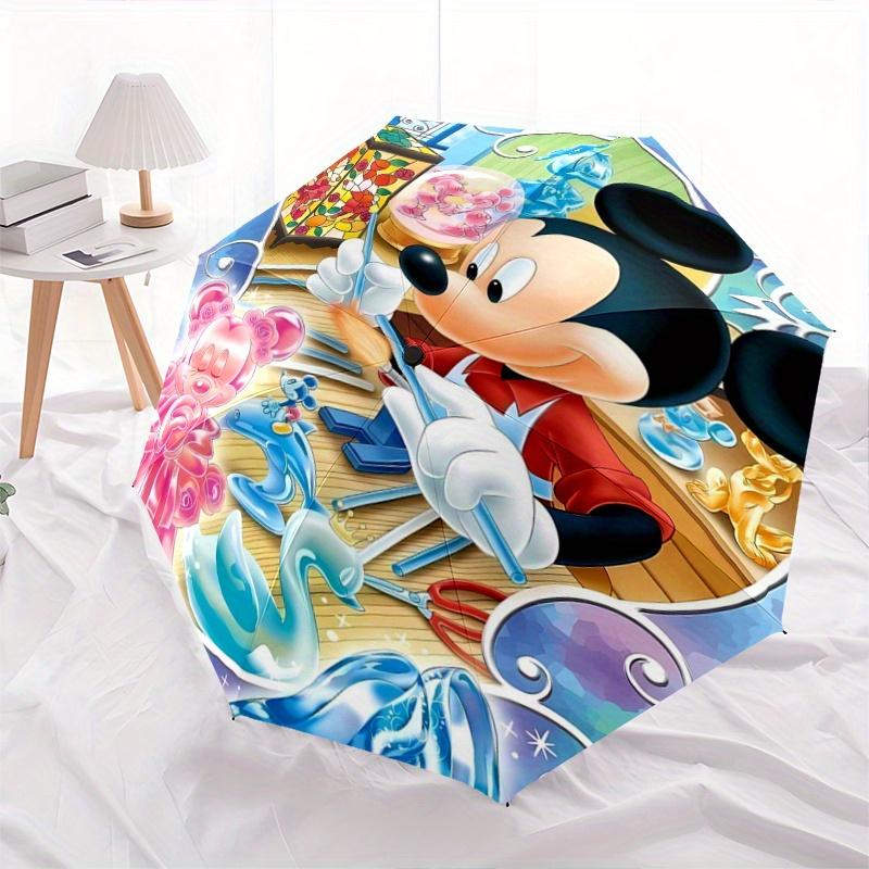 

1pc Mickey Mouse Durable Cartoon Folding Umbrella, Portable 3-Fold Compact Umbrella for Men and Women, Suitable for Travel or Daily Use.D062