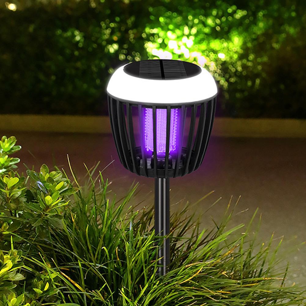 Solar Mosquito Killer Lamp Waterproof Lighting Mosquito Repellent Lamp Solar Mosquito Zapper Lamp for Outdoor Garden Patio Use
