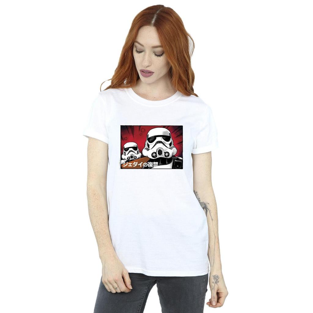 Star Wars Womens/Ladies Stormtrooper Japanese Cotton Boyfriend T-Shirt