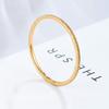 New Product Ultra-fine Matte Matte Titanium Steel Ring Electroplating Niche Sand Gold Ring Women's Super Flash Accessories