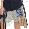 UNIFREE Contrast Denim A-Line Overall Dress
