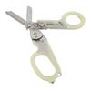 Emergency Response Shears Stainless Steel Luminous Multifunctional Foldable Scissors Pliers for
