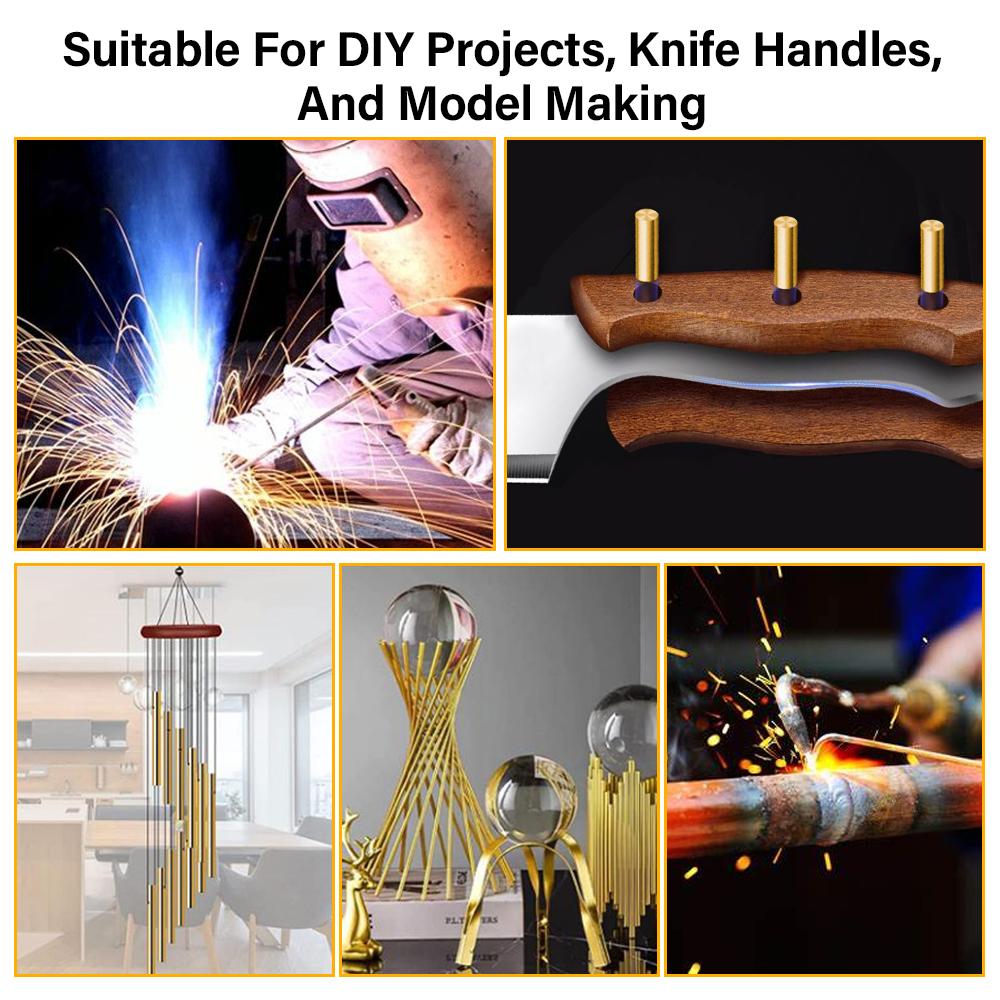 Barre di rame da 4mm/5mm/6mm aste tonde ottone massiccio ad alta precisione per progetto fai da te manico di attrezzo modellismo lavorazione hardware