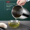 Stainless Steel Oil Strainer Pot Leakproof Oil Storage Container with Fine Filter for Home Kitchen Frying Oil Recycling