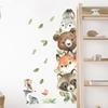 1Pc Cute Cartoon Probe Stacked Sitting Small Animal Wall Stickers For Kids Room Bedroom Home Decoration Wall Decor